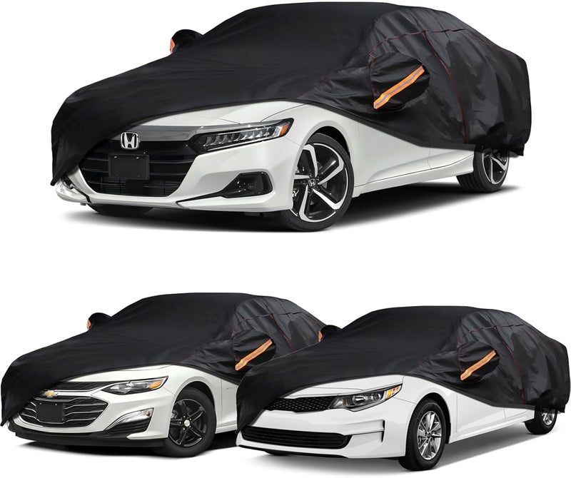 AltoCover Car Cover Custom Fit for Honda Accord, Chevy Malibu, Kia K5 /Optima, 6 Layer Heavy Duty Car Cover with Cotton Liner - Image 1